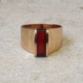Reserved – Fabulous Carnelian Signet Ring in 9ct Gold.
