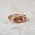 Ruby and Diamond Ring in 9ct Gold.