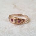 Ruby and Diamond Ring in 9ct Gold.