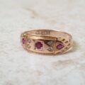 Ruby and Diamond Ring in 9ct Gold.