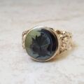 Hematite Intaglio Centurion Signet Ring in 9ct Gold.