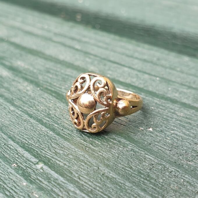 Bold Celtic Design Ring in 9ct gold.