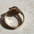 Double Knot Ring in 9ct Gold, a UK M 1/2 or a US 6 1/2