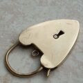 Oversized Heart Padlock in 9ct Gold