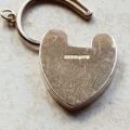 Large Simple Heart Padlock in 9ct Gold