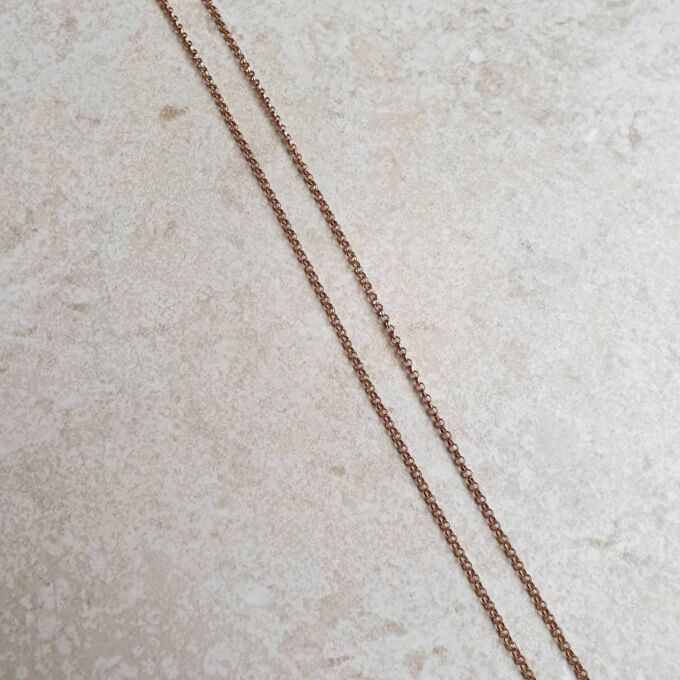 Rose Gold Belcher Chain in 9ct Gold