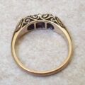 Amethyst and Pearl Ring in 9ct Gold, a UK K or a US 5 1/2