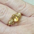 Citrine Ring in 9ct Gold,  a UK N or a US 6 3/4.