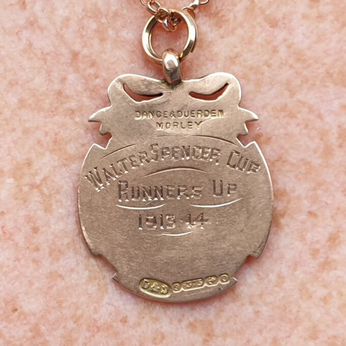 Antique Engraved Medallion in 9ct Rose Gold
