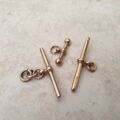 Plain T Bar Pendant Fob in 9ct Rose Gold