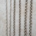 Heavyweight Belcher Chain in Sterling Silver, 23.5 inches.