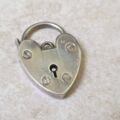Reserved – Plain Heart Padlock in Sterling Silver