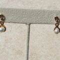 Pearl Infinity Drop Earrings in 9ct Gold