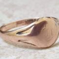 Edwardian Signet Ring in 9ct Rose Gold.