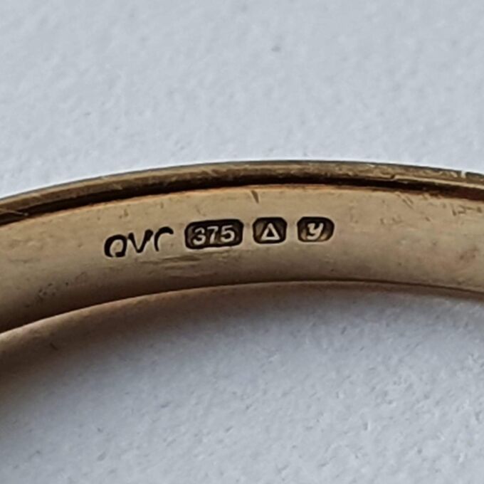 Flower and Leaf Design Ring in 9ct yellow & rose gold, a UK O or a US 7 1/2