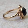 Onyx Cabochon Ring in 9ct Gold.