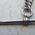 Sterling Silver Curb Chain with T Bar and Dog Clip