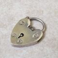 Reserved – Plain Heart Padlock in Sterling Silver