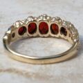 Five Stone Garnet Ring in 9ct Gold,  a UK M or a US 6.