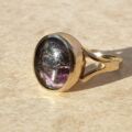 Blue John Doublet Ring in 9ct Gold,  a UK M 1/2 or a US 6 3/4.