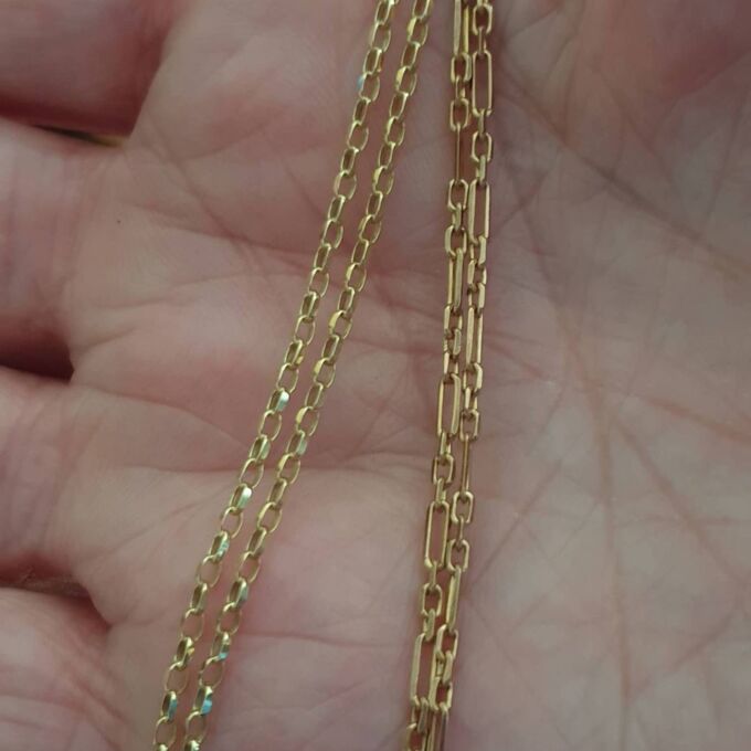Fancy Link Chain in 9ct Gold, 20 inches
