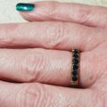 Super Seven Stone Sapphire Band in 9ct Gold, a UK size P or a US 7 3/4 – 8.
