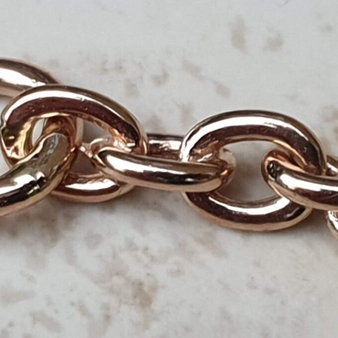 Fancy Twisted Link Bracelet in 9ct Rose Gold