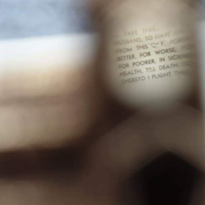 Opening Church Charm with Stanhope Lens and Wedding Scene Inside in 9ct Gold.