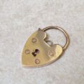 Reserved – Plain Padlock in 9ct Gold