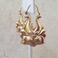 Bold Ornate Gypsy Earrings in 9ct Gold
