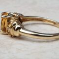 Citrine Ring in 9ct Gold,  a UK N or a US 6 3/4.