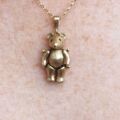 Articulated Teddy Bear Pendant in 9ct Gold