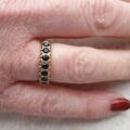 Blue Sapphire Stacking Eternity Band in 9ct Gold,  a UK K 1/2 or a US 5 3/4.
