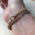 Fancy Link Chain with Dog Clip in 9ct Rose Gold