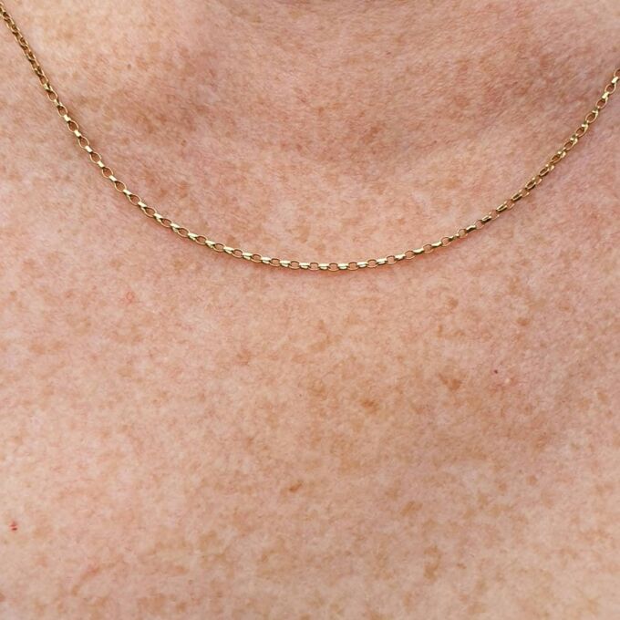 Fine Belcher Chain in 9ct Gold, 18 inch length