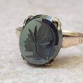 Hematite Centurion Intaglio Ring in 9ct gold, a UK N or a US 7