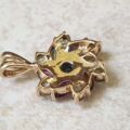 Multi Sapphire Cluster Pendant in 9ct Gold