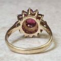 Rhodolite Garnet Cluster Ring in 9ct Gold.
