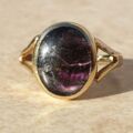 Blue John Doublet Ring in 9ct Gold,  a UK M 1/2 or a US 6 3/4.