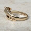 Snake Ring in 9ct Gold,  a UK L or a US 6.