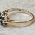 Sapphire and Diamond Ring in 9ct Gold, a UK J 1/2 or a US 5 1/4