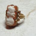 Huge Cameo Ring in 9ct Gold, a UK J or a US 5