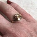 Snake Ring in 9ct Gold,  a UK L or a US 6.