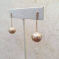 Glitterball Drop Earrings in 9ct Gold