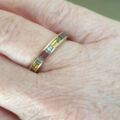 Multi Coloured Sapphire Stacking Band in 9ct Gold.