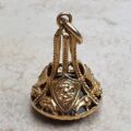 Huge England, Scotland, Wales Emblem Fob Pendant with Smoky Quartz in 9ct Gold