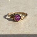 Blue John Doublet Ring in 9ct Gold,  a UK M 1/2 or a US 6 3/4.