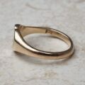 Heart Signet Ring in 9ct Gold, a UK L 1/2 or a US 6 1/4