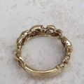 Dolphin Band Ring in 9ct Gold, a UK N 1/2 or a US 7 1/4