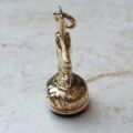 Unicorn Pendant Fob with Onyx Base in 9ct Gold